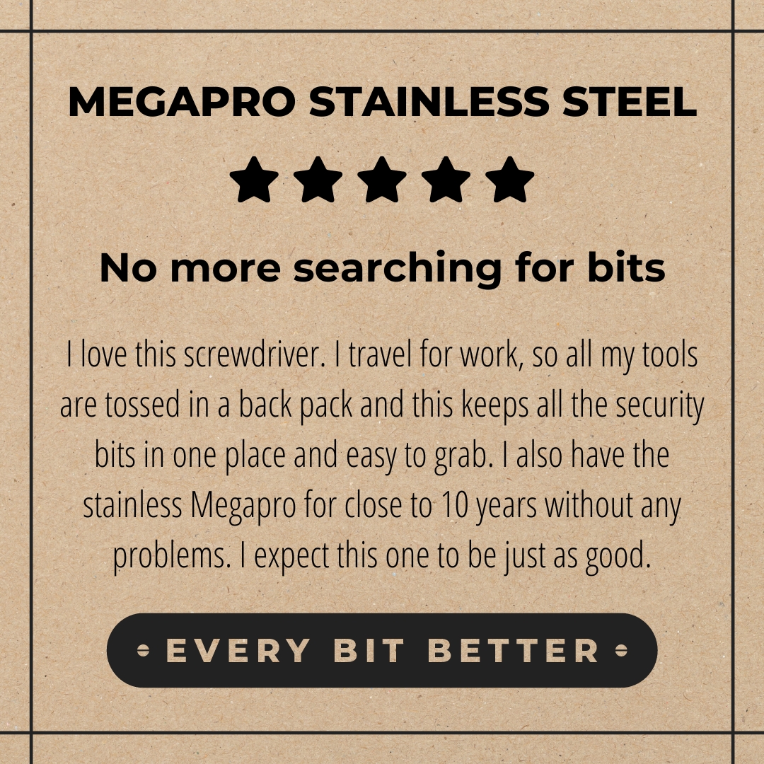 5 star review of Stainless Steel