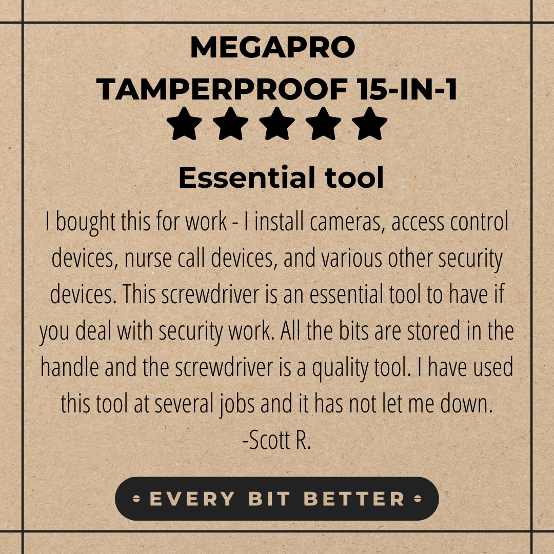5 Star Review for Tamperproof 151TP